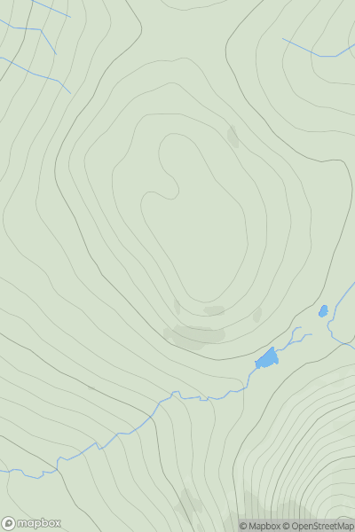 Thumbnail image for Am Mam [Minginish and the Cuillin Hills] showing contour plot for surrounding peak